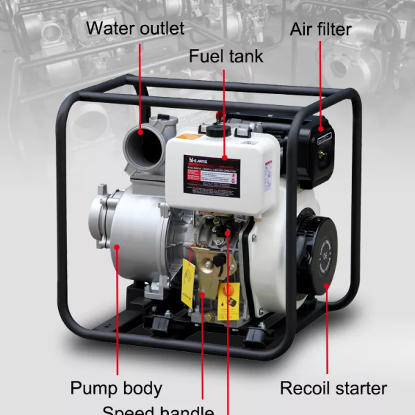 Power Through Water! Meet the 2-6Inch Diesel Pump
